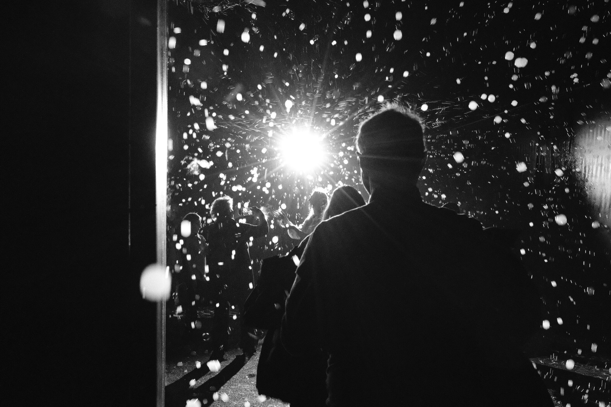 Schwarz-Weiß-Fotografie in der Pop-Air-Ausstellung